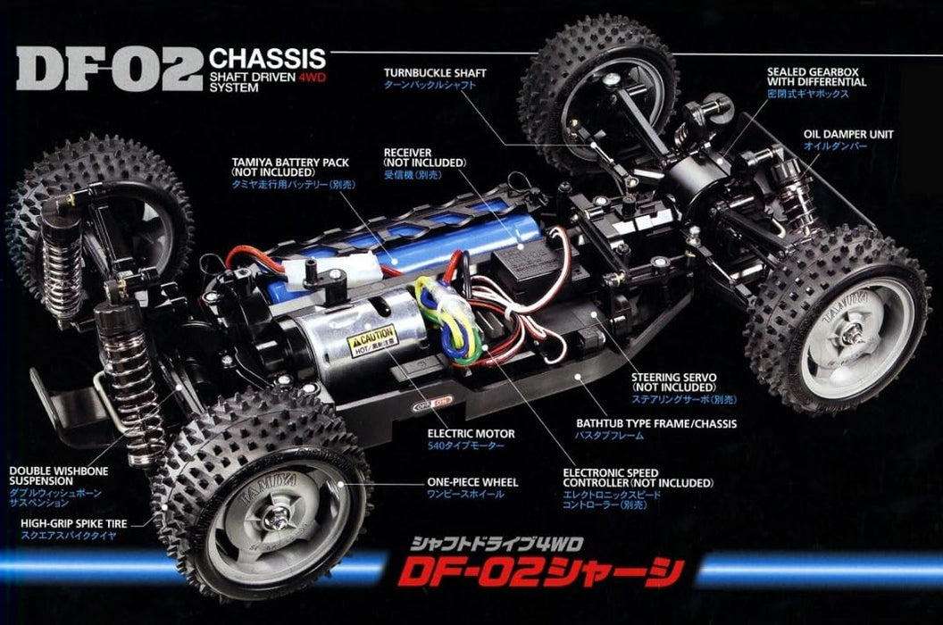 Tamiya 1/10 Voiture RC électrique Aero Avante DF-02 Châssis tout-terrain 58550