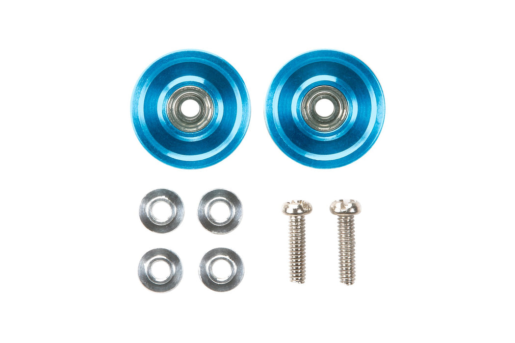 Tamiya Mini 4Wd Limited Series 13mm Aluminum Bearing Roller Blue 94859