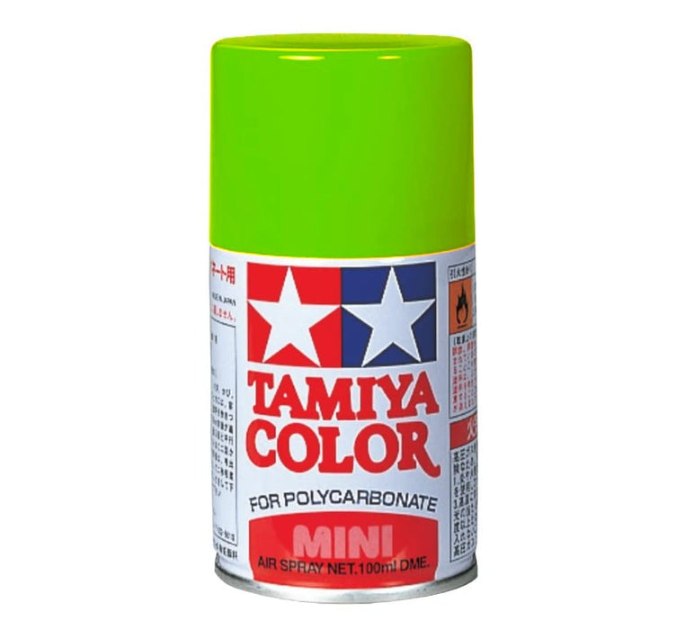 Tamiya PS-28 Fluorescent Green Polycarbonate Spray Paint for Models (86028)