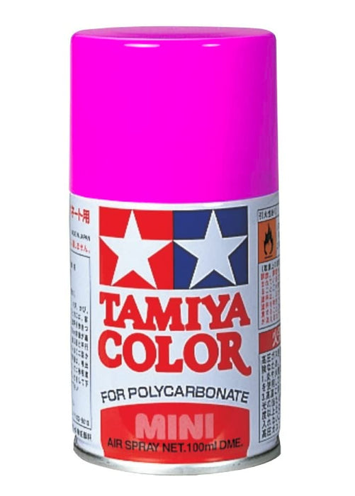 Tamiya Polycarbonat-Sprühfarbe PS-29, fluoreszierendes Pink, Modellfarbe 86029