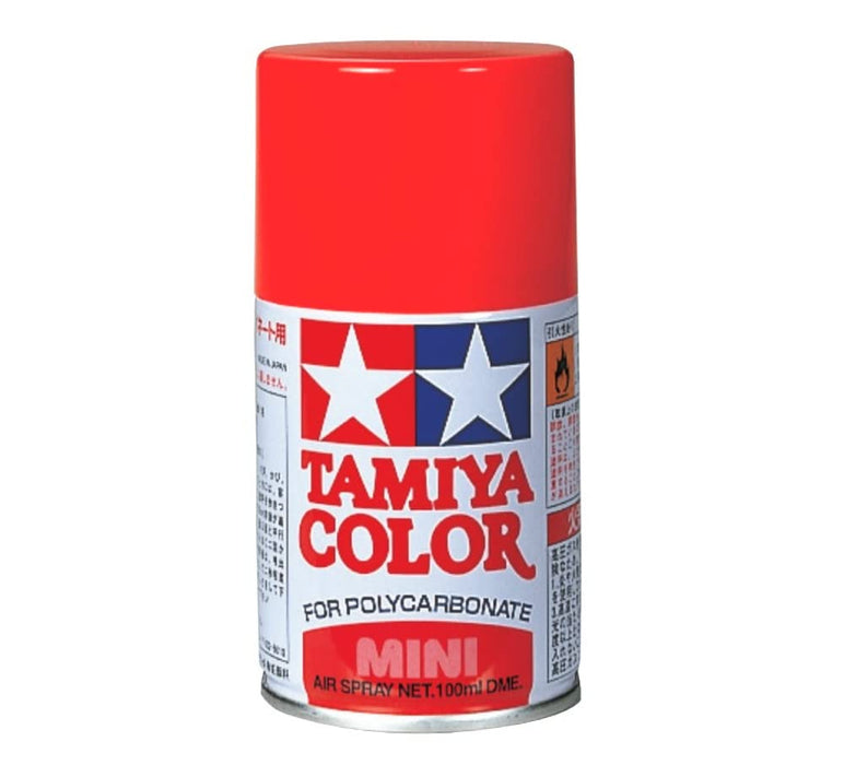 Tamiya Polycarbonat-Spray PS-34 leuchtend rote Modellfarbe 86034