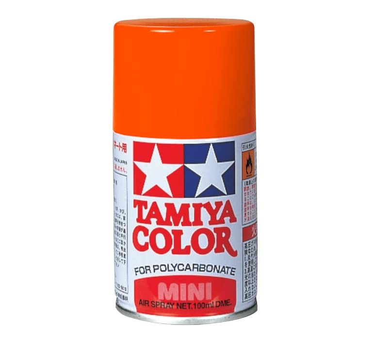 Peinture en aérosol pour polycarbonate orange métallisé Tamiya Ps-61 86061 Peinture pour modèle