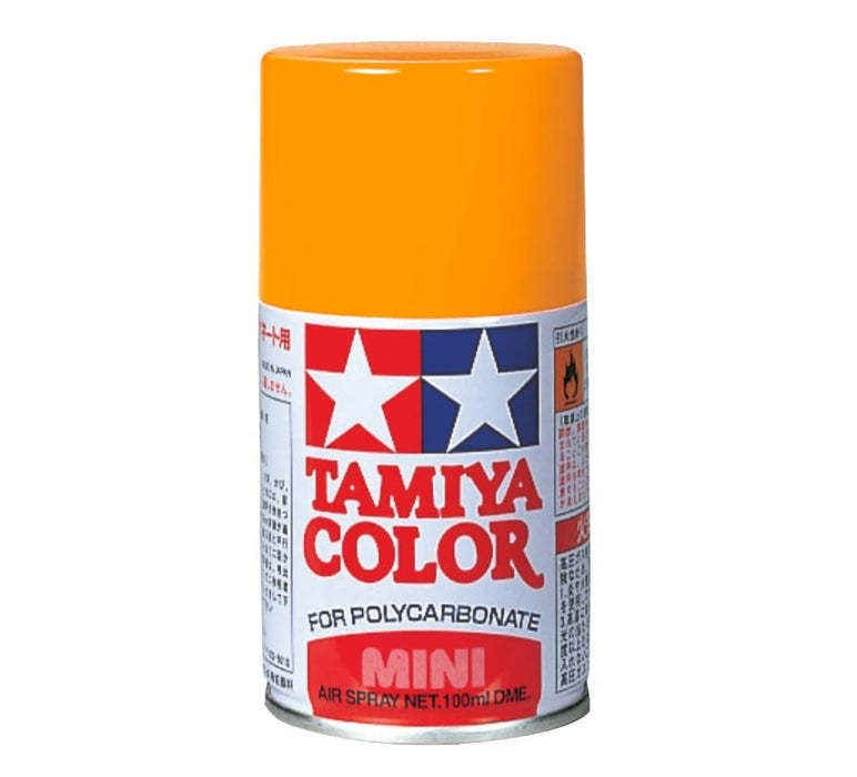 Bombe de peinture polycarbonate orange pur Tamiya PS-62 100 ml - Kits de modèles 86062