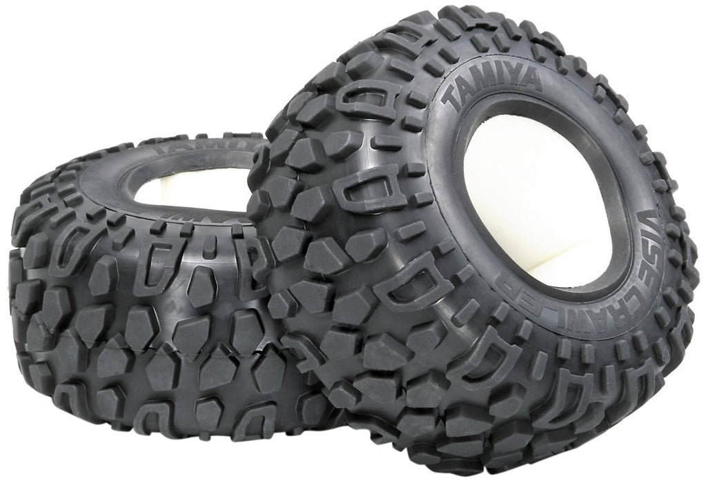 Tamiya 51324 CR-01 Vice Crawler Tires 2-Pack - High Grip Off-Road Performance