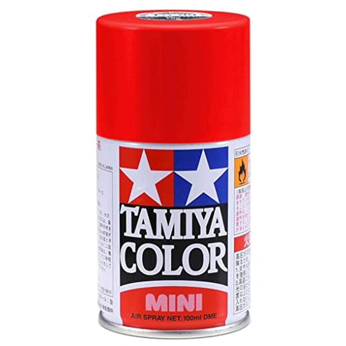 Bombe de peinture Tamiya TS-49 Rouge vif 100 ml pour modèles 85049