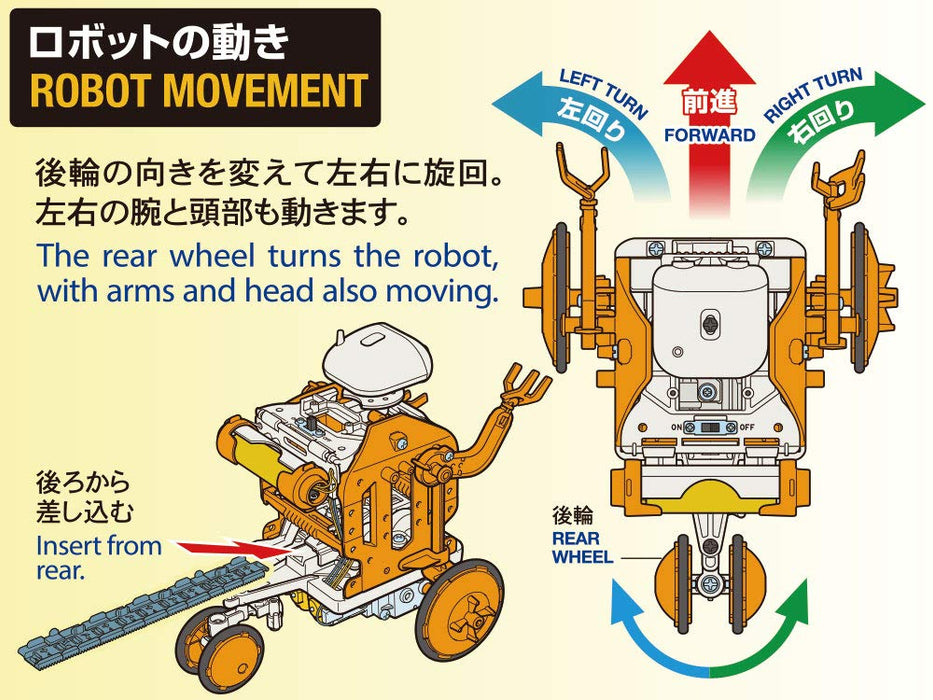 Ensemble de création de robots à programme en chaîne Tamiya Fun Craft Series 70232