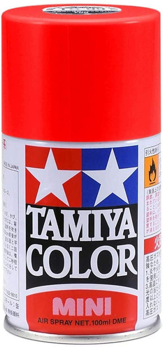 Peinture en aérosol rouge pur Tamiya TS-86 pour maquettes 85086