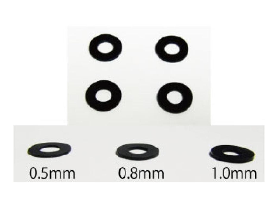 Tamiya 0.5mm Black Wheel Spacer for Model Cars - TWS-05