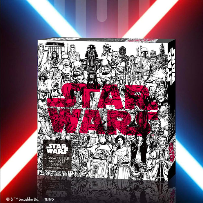 Tenyo 144-Piece Star Wars Jigsaw Puzzle with Panel 24x24cm Made in Japan