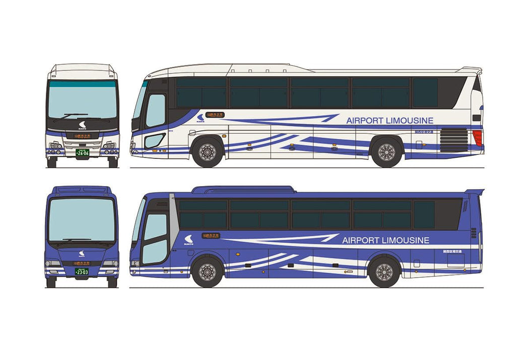 Tomytec The Bus Collection Kansai Airport 30th Anniversary 2-Car Set Diorama