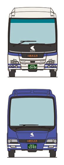 Tomytec The Bus Collection Kansai Airport 30th Anniversary 2-Car Set Diorama