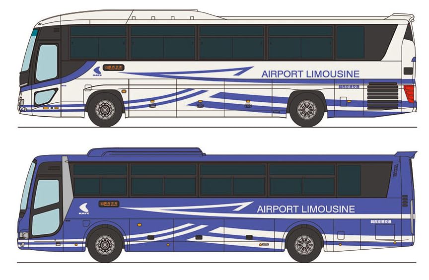 Tomytec The Bus Collection Coffret de 2 voitures diorama pour le 30e anniversaire de l'aéroport de Kansai