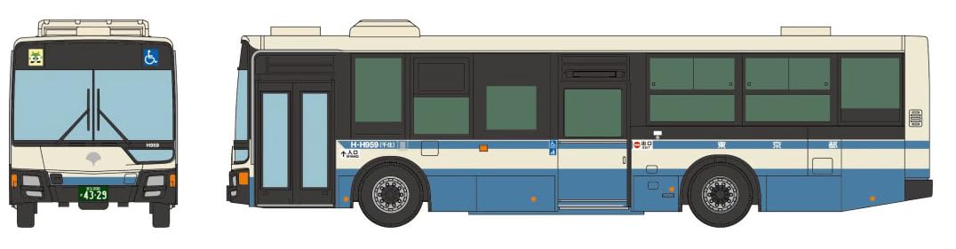 Tomytec Tokyo Toei Bus 100. Jubiläum Modell Diorama Zubehör