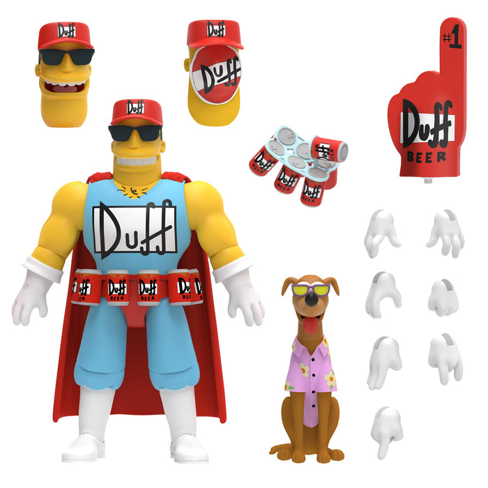 Super 7 The Simpsons Duffman Ultimate 7 Inch Action Figure Collectible