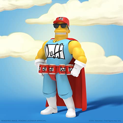 Super 7 The Simpsons Duffman Ultimate 7 Inch Action Figure Collectible