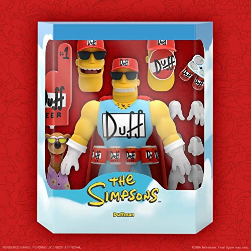 Super 7 The Simpsons Duffman Ultimate 7 Inch Action Figure Collectible