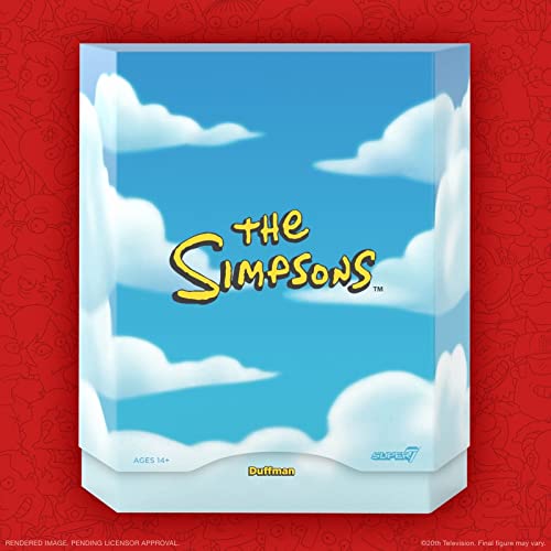 Super 7 The Simpsons Duffman Ultimate 7 Inch Action Figure Collectible- Japan Figure Store - #1 Bring To You The Best Japanese Goods