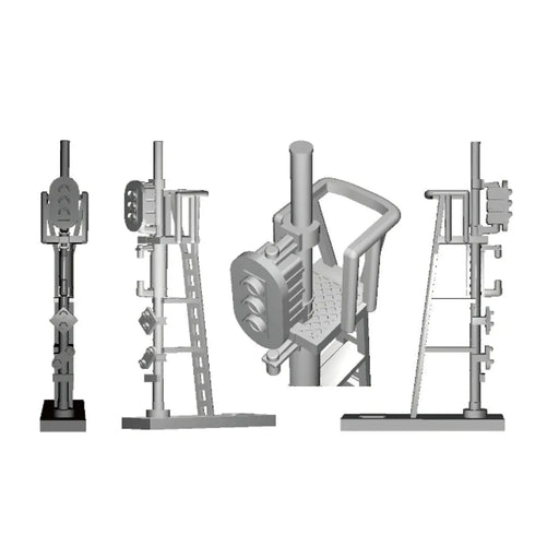 GREENMAX 2217 Railway Signal 3 To 6 Light/4 Pieces N Scale- Japan Figure Store - #1 Bring To You The Best Japanese Goods