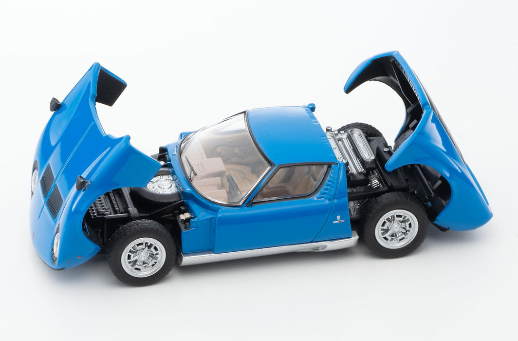 Tomytec Tomica Limited Vintage 1/64 Lamborghini Miura P400 Blau Modellauto