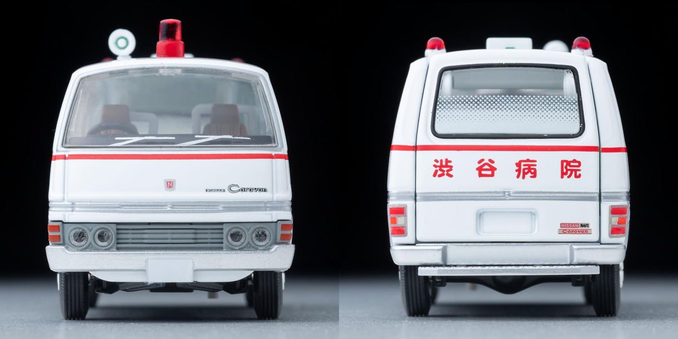 Tomytec Tomica Limited Vintage Neo 1/64 Nissan Caravan Krankenwagen Shibuya Krankenhaus