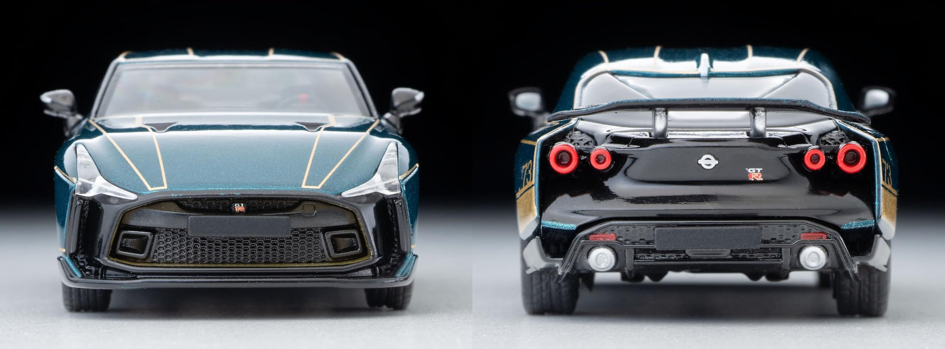 Modèle réduit de voiture Tomytec Tomica Limited Vintage Neo 1/64 Nissan GT-R50 vert foncé