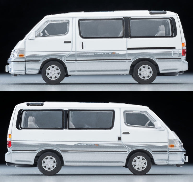 Tomytec Tomica 1/64 Lv-N216D Toyota Hiace Wagon Super Custom G White/Silver 2001