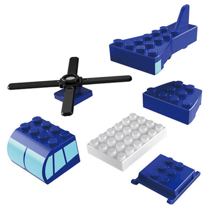 Takara Tomy Tomica Plarail Block Helicopter Toy Set for Kids