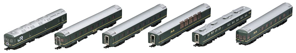 Coffret de base de 6 voitures Tomytec Tomix N Gauge 24 Série 25 Type Twilight Express 98362