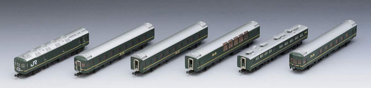 Coffret de base de 6 voitures Tomytec Tomix N Gauge 24 Série 25 Type Twilight Express 98362