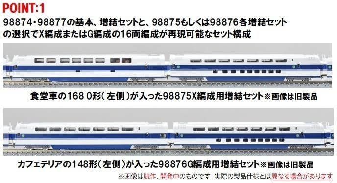 Coffret de train miniature Tomytec Tomix N Gauge Jr 100 Series Shinkansen Extension 98876