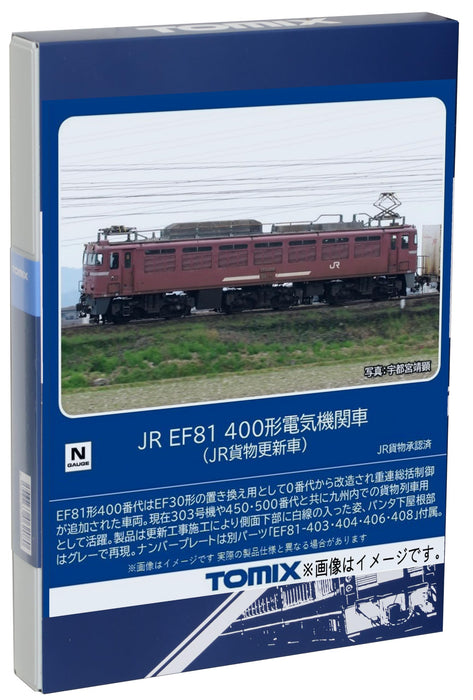 Locomotive électrique Tomytec Tomix N Gauge JR EF81 série 400 modèle 7179