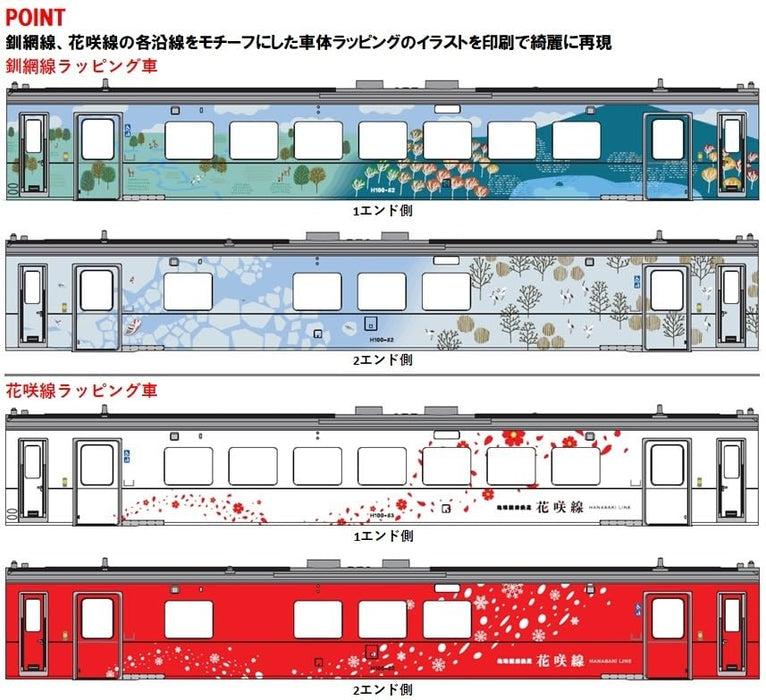 Tomytec Tomix N Gauge H100 Type Senmo Line Hanasaki Line Model 98136 Diesel Set