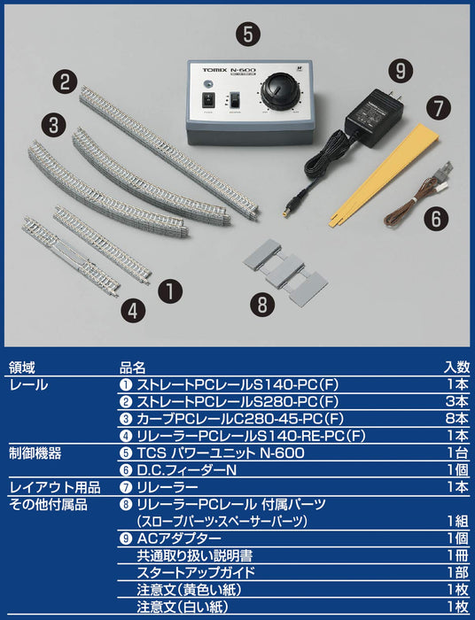 Ensemble de rails miniatures Tomytec Tomix N Gauge My Plan Lt-Pc F Railway 90949