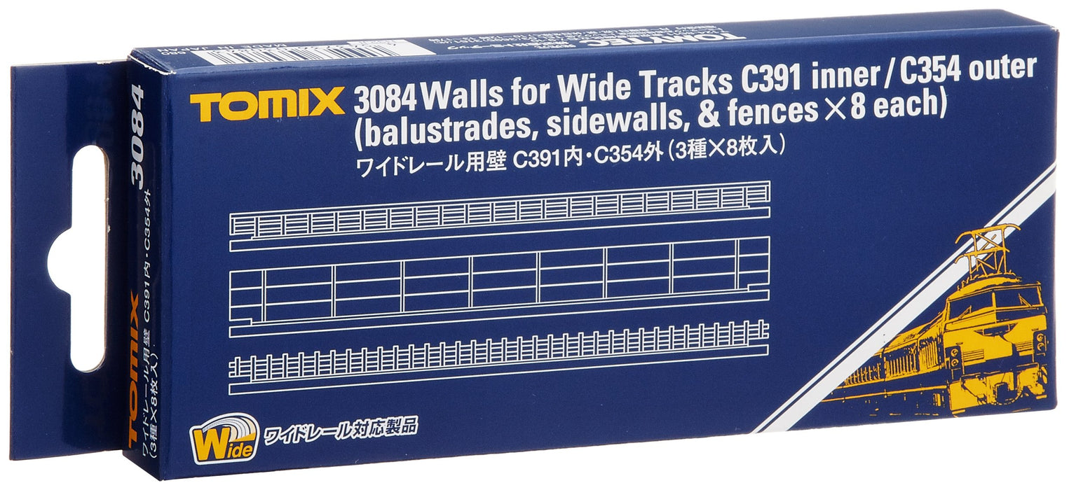 Tomytec Tomix N Gauge Railway Model C391 C354 Wide Rail Wall Set 8 Sheets