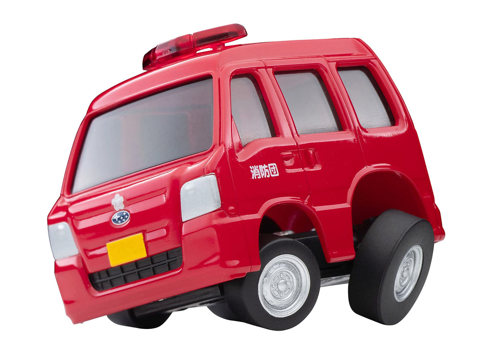 Véhicule de commandement des pompiers Subaru Sambar Choro Qs-04B de Tomytec