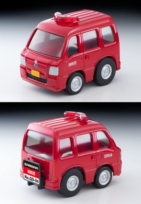 Véhicule de commandement des pompiers Subaru Sambar Choro Qs-04B de Tomytec