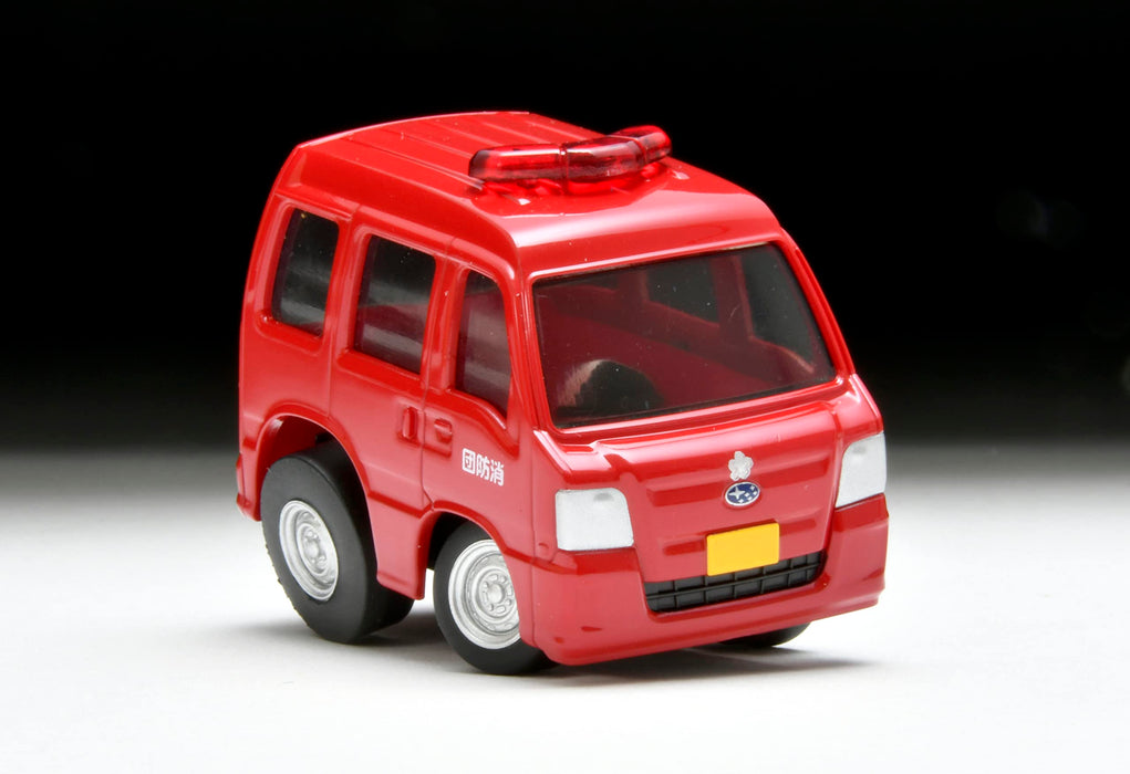 Véhicule de commandement des pompiers Subaru Sambar Choro Qs-04B de Tomytec