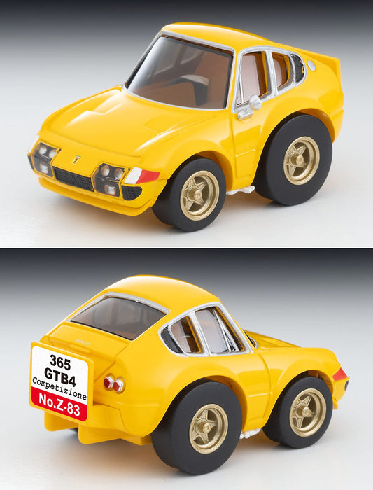 Tomytec Choro-Q Zero Z-83B Ferrari 365 GTB4 Competizione Yellow Model Car