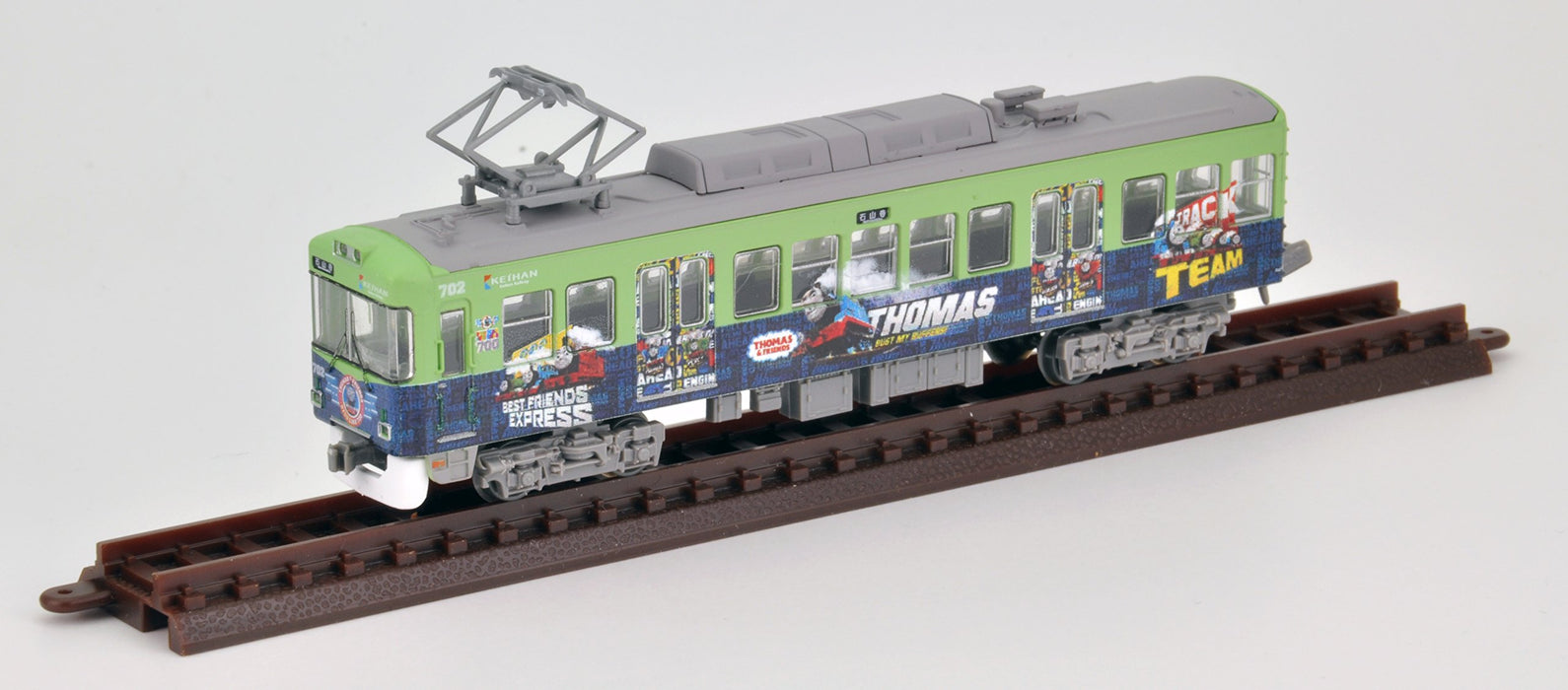 Coffret de 2 voitures Thomas de la série 700 de la ligne Keihan Otsu de Tomytec Diorama Railway 2015