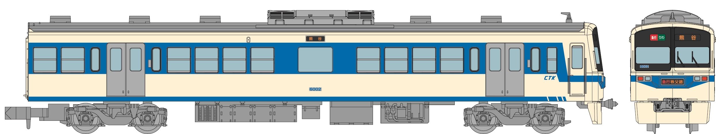 Tomytec Railway Collection Chichibu 6000 Series 3-Car Set Diorama Supplies