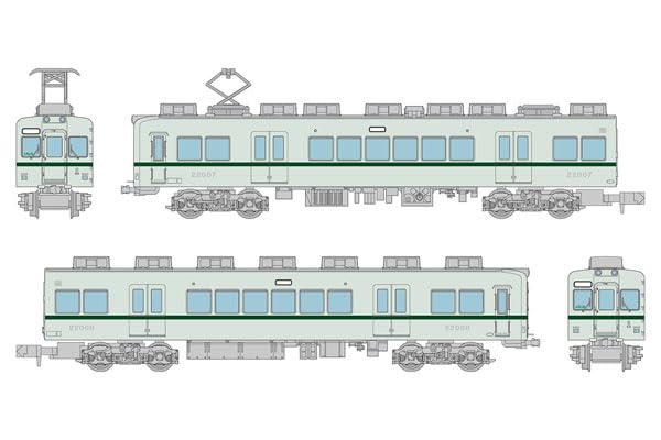 Tomytec Railway Collection Choshi Electric Railway 22000 Series 2 Car Set