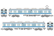 Tomytec Railway Collection Tetsuro 8500 Series 2-Car Set Diorama Supplies