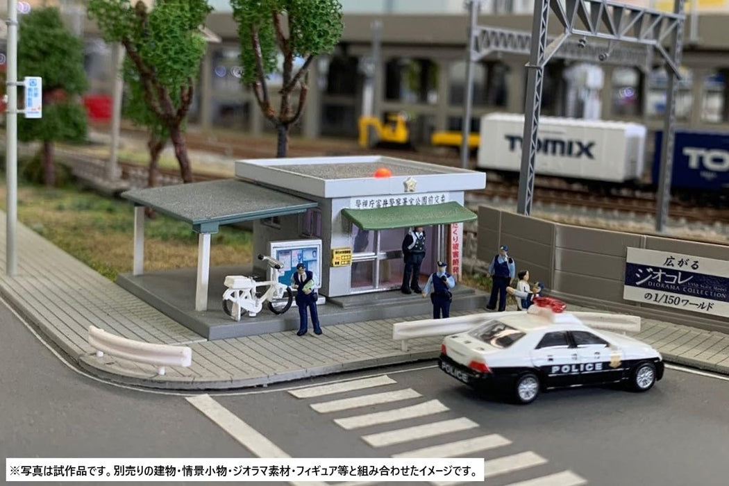 Fournitures de diorama pour voitures et officiers de police Tomytec Scenery 145