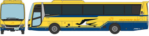Tomytec Bus Collection Jr Tokai Yellow Bus Set of 2 Diorama Supplies
