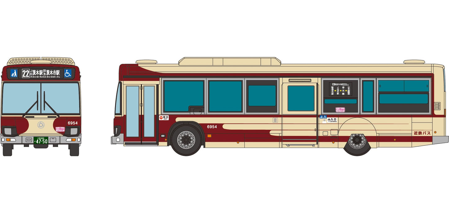 Tomytec The Bus Collection Kintetsu Bus Hino Blue Ribbon Paint Design Model