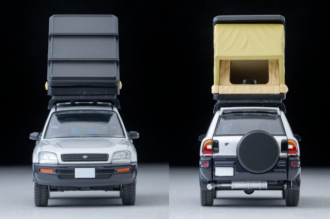 Tomytec 1/64 LV-N354C Toyota RAV4J Silver with Tent and Figure Model