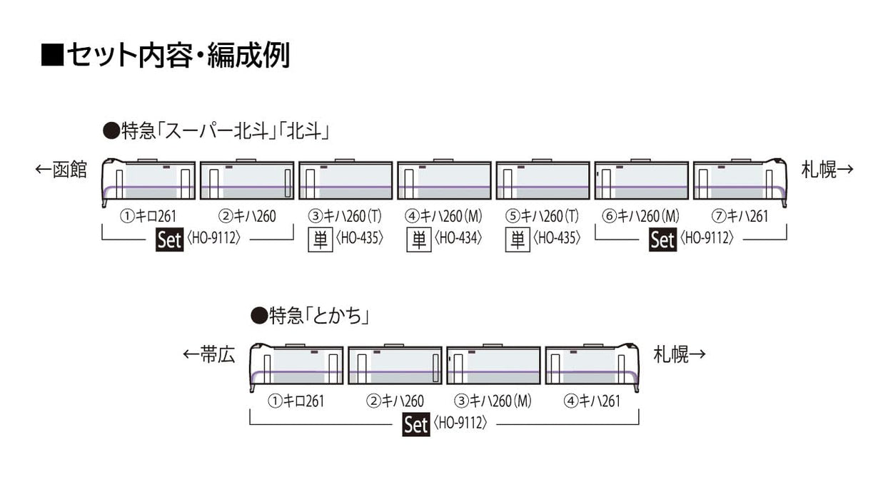 Tomytec Ho Gauge Kiha 260 1300 Series Railway Model Diesel Car