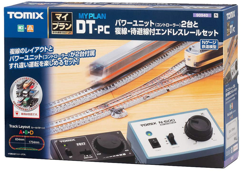 Ensemble de rails miniatures Tomytec Tomix N Gauge – My Plan Dt-Pc F 90940