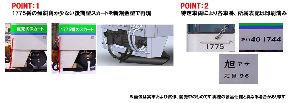 Tomytec N Gauge Jr Kiha 40 1700 Series Diesel Model Train Set 97971