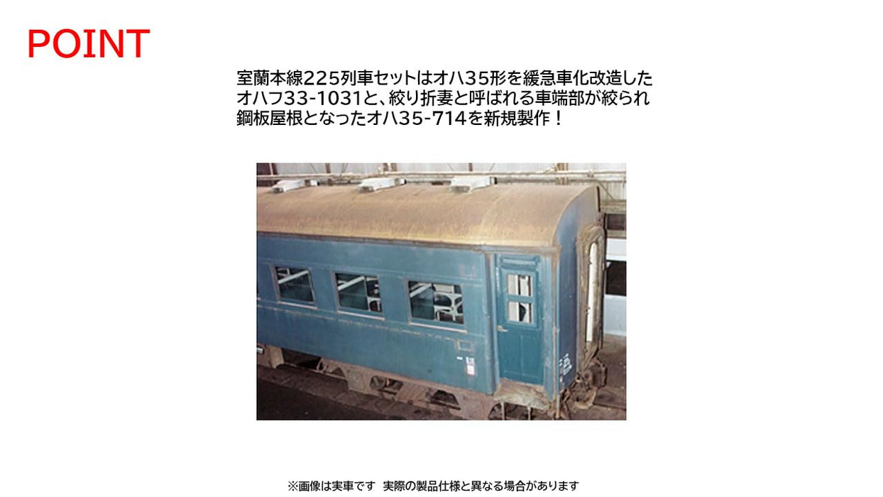 Tomytec JNR Muroran Main Line 225 Train Model Passenger Car 98893 Set